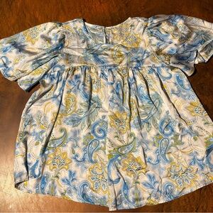 Elegant Paisley Print Women's Blouse‎